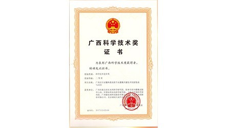 广西科学手艺前进二等奖